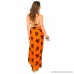1 World Sarongs Womens Fun Animal Theme Turtle Butterfly Swimsuit Cover-Up Sarong in your choice of color Orange B07CL6MG7L
